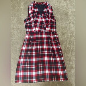 Tommy Hilfiger sleeveless plaid dress; Women’s size 2. Gently worn.